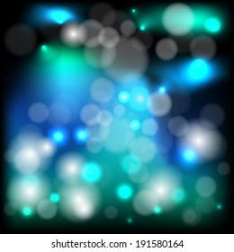 Abstract background with bright lights