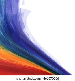Abstract background of bright lines of color creating an atmosphere of movement. Vector illustration