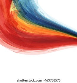Abstract background of bright lines of color creating an atmosphere of movement. Vector illustration