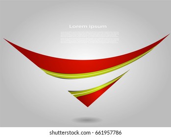 Abstract background with bright lines and text