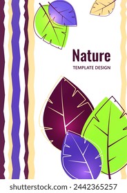 Abstract background from bright multi-colored leaves. Design for posters, cards, flyers, banners and so on. Vector illustration