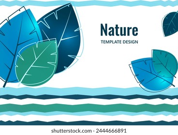 Abstract background from bright multi-colored leaves. Design for posters, cards, flyers, banners and so on. Vector illustration