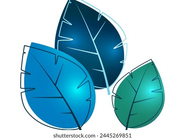 Abstract background from bright multi-colored leaves. Design for posters, cards, flyers, banners and so on. Vector illustration