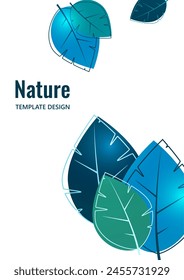 Abstract background from bright multi-colored leaves. Design for posters, cards, flyers, banners and so on. Vector illustration