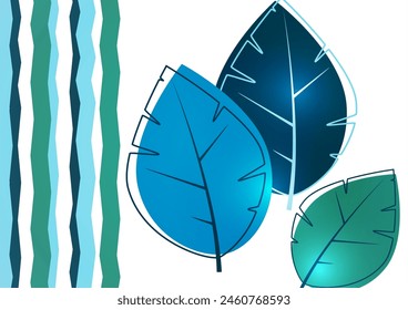 Abstract background from bright multi-colored leaves. Design for posters, cards, flyers, banners and so on. Vector illustration