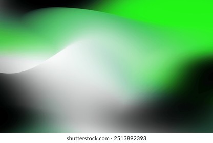 Fondo Abstractas con verde neón brillante y negro, con un patrón de onda dinámica. Ideal para proyectos modernos y futuristas.