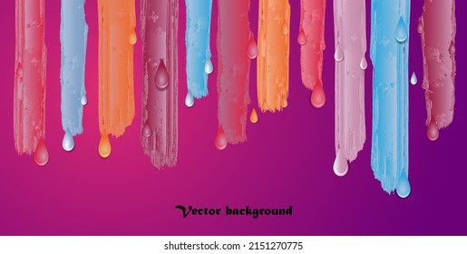 fondo abstracto con trazos de pintura y gotas brillantes