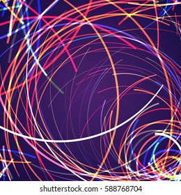 Abstract background with bright rainbow colorful lines