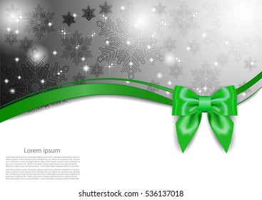 Abstract background with bright ribbon and bow