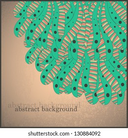 Abstract background with bright sea algae