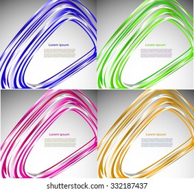Abstract background with bright smooth lines