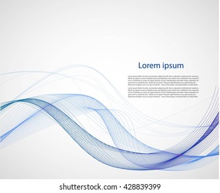 Abstract background with bright smooth lines