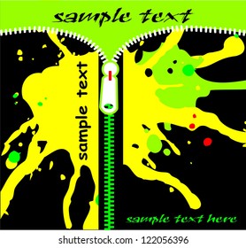 Abstract background with bright splashes