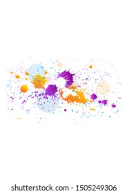 Abstract background - bright spots of paint. Modern neutral composition for your design. Eps 10 vector.