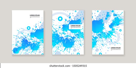 Abstract background - bright spots of paint. Modern neutral composition for your design. Eps 10 vector.