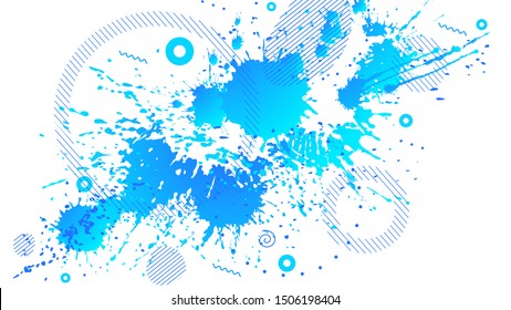 Abstract background - bright spots of paint. Modern neutral composition for your design. Eps 10 vector.