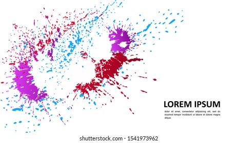 Abstract background - bright spots of paint. Modern neutral composition for your design. Eps 10 vector.