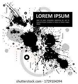 Abstract background - bright spots of paint. Modern neutral composition for your design. Eps 10 vector.
