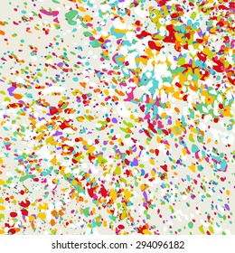 Abstract background - bright spots of paint. A vector.