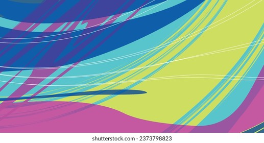 Fondo abstracto en colores brillantes de verano. Colorido suave. Ilustración vectorial de color fácil de editar.