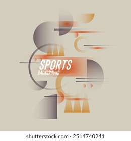 Abstract background with bright transparent shapes. Composition and different shapes.