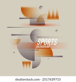 Abstract background with bright transparent shapes. Composition and different shapes.