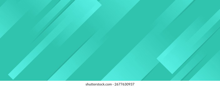 Fundo abstrato turquesa brilhante com linhas diagonais em camadas.