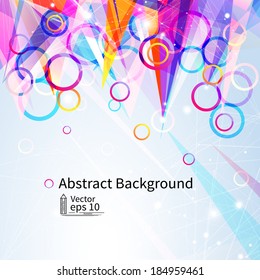 Abstract background, bright vector