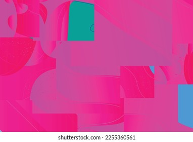 Abstract background with bright wavy organic overlapping wavy shapes and lines in earthy natural colors. Natural wavy lines.