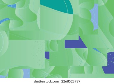 Fondo abstracto con formas onduladas orgánicas onduladas brillantes y líneas en colores naturales terrenales. Líneas onduladas naturales.