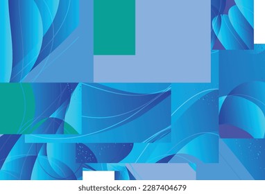 Fondo abstracto con formas onduladas orgánicas onduladas brillantes y líneas en colores naturales terrenales. Líneas onduladas naturales.