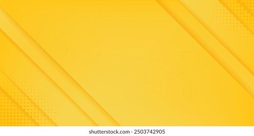 Abstract background bright yellow diagonal stripes lines vector modern