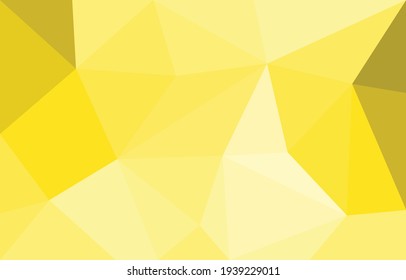 Abstract background of bright yellow low polygon geometric triangle shape, vector illustration, minimal style