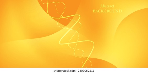 Abstract background in bright yellow tones, featuring clean, curved lines and tiny green dots. The flowing lines create a sense of energy and vitality.