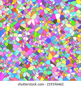 Abstract background with brightly colored tiles.