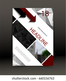Abstract background for brochure, cover. Template for the poster. Vector.