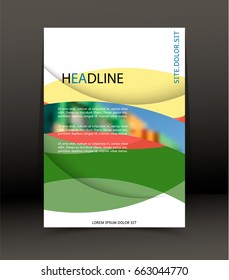 Abstract background for brochure, cover. Template for the poster. Vector.