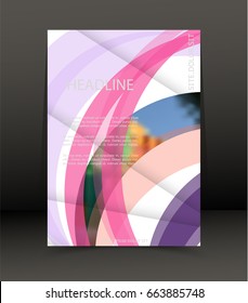 Abstract background for brochure, cover. Template for the poster. Vector.