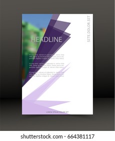 Abstract background for brochure, cover. Template for the poster. Vector.