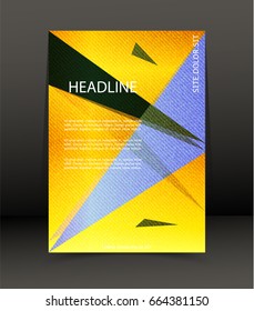 Abstract background for brochure, cover. Template for the poster. Vector.