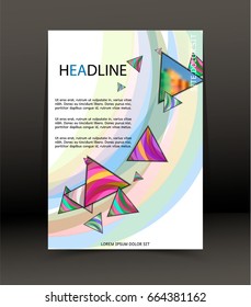 Abstract background for brochure, cover. Template for the poster. Vector.