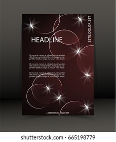 Abstract background for brochure, cover. Template for the poster. Vector.
