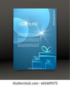 Abstract background for brochure, cover. Template for the poster. Vector.