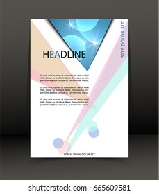 Abstract background for brochure, cover. Template for the poster. Vector.