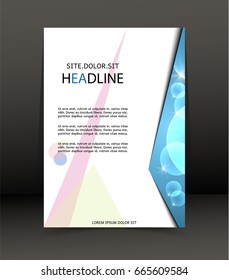 Abstract background for brochure, cover. Template for the poster. Vector.