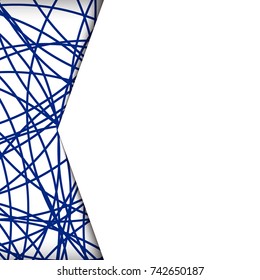 Abstract background for brochure, cover. Template for the poster, banner, wallpaper, paper. Vector. With Space for text. Blue.
