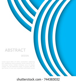 Abstract background for brochure, cover. Template for the poster. Vector.  Front and back. Banner in A4 size. Blue and white.