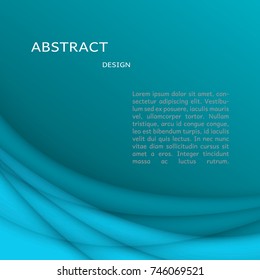 Abstract background for brochure, cover. Template for the poster, banner, wallpaper, paper. Vector. With Space for text. Blue.