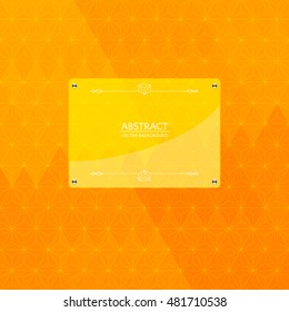 Abstract background for brochure, flyer. Minimalistic design. Creative concept. Vector illustration EPS10.