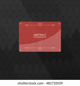 Abstract background for brochure, flyer. Minimalistic design. Creative concept. Vector illustration EPS10.